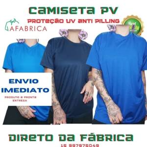 Camiseta Em Pv (malha Fria) Proteo Uv Anti-pelling