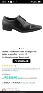 2 Sapato Social Conservado.