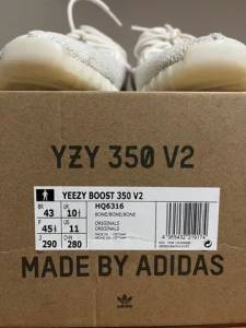 Yeezy 350 V2 Bone 43