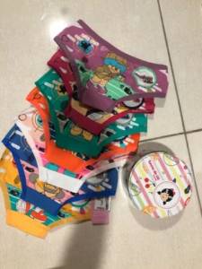 Calcinha Infantil. Diamantes