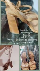 Sandalia Cor Caramelo Tam 35