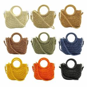 Bolsa Palha Meia Lua Mdia Com Ala Removivel Cl-31