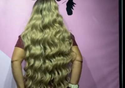 Lace Front Repartio Lateral 95 Centmetros Ombre Hair Fibra Premium
