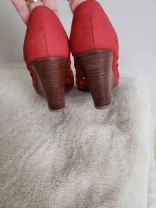 Sapato Peep Toe Anabela Zutti 34