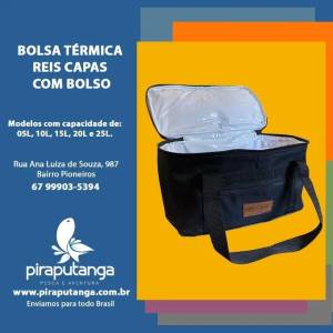 Bolsa Trmica Reis Capas Com Bolso Preto