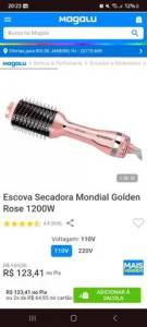 Escova Secadora Mondial