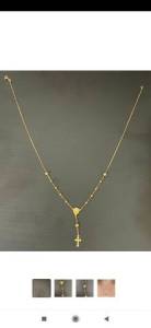 Colar Em Ouro Crucifixo