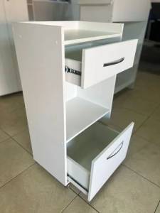 Carrinho Auxiliar Com Duas Gavetas 100% Mdf