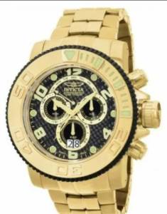 Relgio Original Invicta Srie Limitada Banhada A Ouro