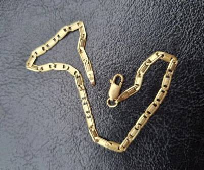 Pulseira Ouro Piastrine Peso 5.1 Grama 22cm