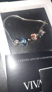 Pulseira Life Vivara Com 4 Berloques + Garantia