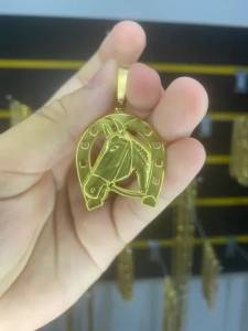 Pingente De Moeda Antiga Cavalo Ferradura Garantia Eterna