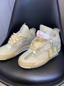 Jordan 4 X Off White Sail