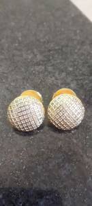 Brincos Gold Skill Dourados Com Zirconias Grandes