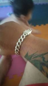 Pulseira De Prata Grossa