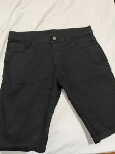 Bermuda Jeans Preta Tam 42