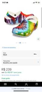 Vendo Crocs Tie Dye
