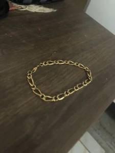 Pulseira Prata Com Banho De Ouro!