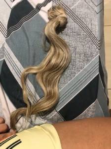 Cabelo Humano Loiro Perolado