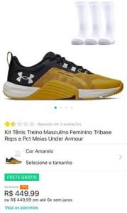 Tnis Under Armour - Novo - N 38