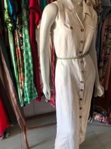 Vestido Linho Algodo M Novinho!!!