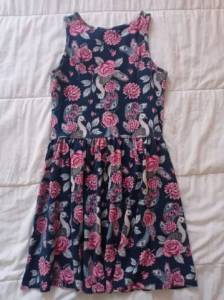 Vestido Infantil Milon Cotton Azul E Rosa