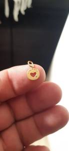 Pingente De Ouro 18 Com Brilhante(750)corao