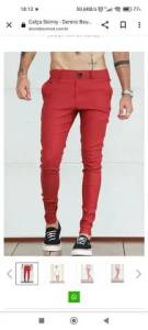Cala Skynnie Masculina Tamanho M Uma Telha E Outra Rosa