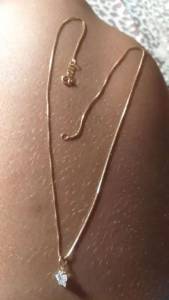 Cordo Feminino Semi Novo  Romanel Com Pingente