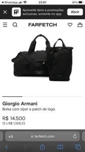 Mala De Mo Giorgio Armani