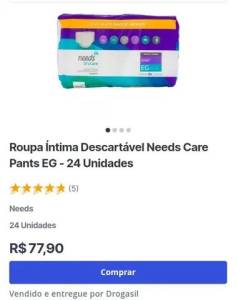 Fralda Adulta Descartvel
