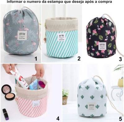 Bolsa Saco De Mo Necesser Necessaire Maquiagens Pinceis Cosmeticos Viagem