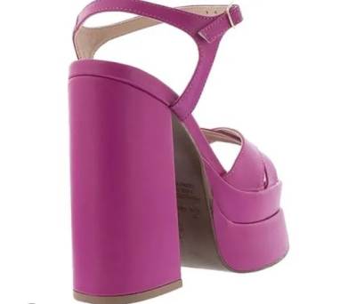 Sandlia Gabriela Meia Pata Tiras Cruzadas Pink