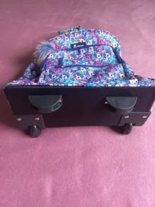 Mochila Tokidoki Com Rodinha Azul Marinho