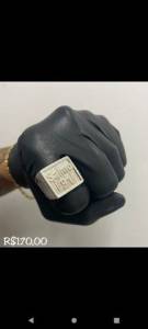 Anem Salmo 91 Grande Prata 925  *
