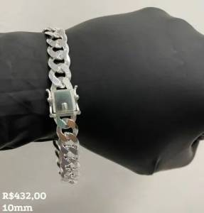 Pulseira Escama De Peixe 10 Mm