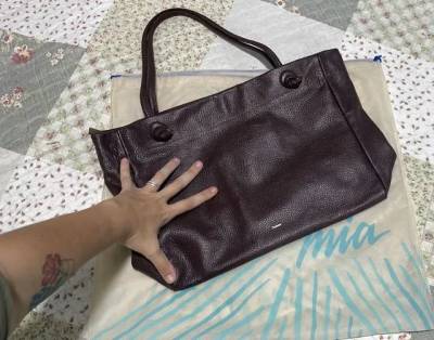 Bolsa De Couro Legtimo Via Mia (usada Apenas 1x)