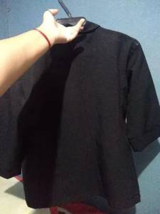 Blazer Feminino Oxford Manga Curta