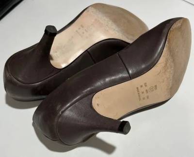 Scarpin Cor Caf Salto Baixo (5 Cm) N. 37