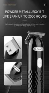 Kemei Profissional Homem Maquina Cabelo Clippers Electric