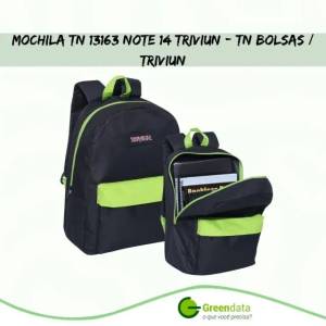 Mochila Tn 13163 Note 14 Triviun Preta/verdet