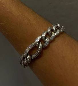 Pulseira Prata 925 Cravejada