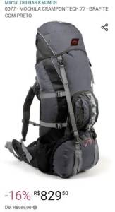 Mochila Trilhas E Rumos