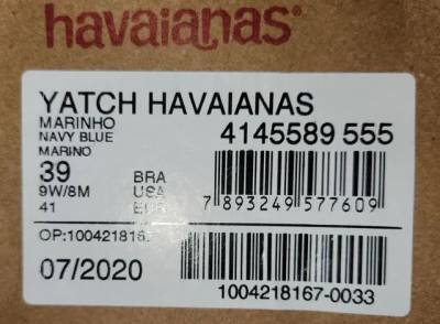 Havaianas Yatch Marinho Nova 39
