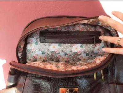 Mochila De Couro Marrom