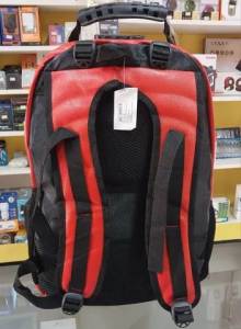 Mochila De Couro Sinttico Vermelha Reforada Aproveite