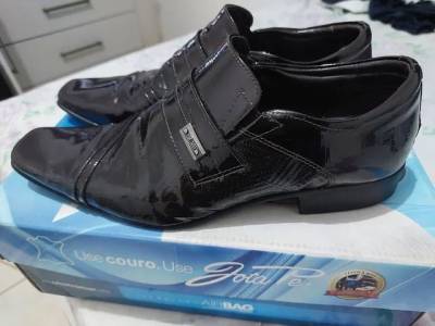 Sapato Jota Pe Air Bag Marron Verniz N40