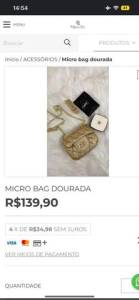 Mini Bag Gold