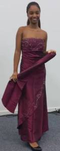 Vestido  Longo  Vinho De Luxo  Veste 36 /38