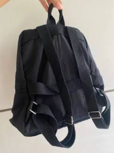 Mochila Preta De Nylon / Super Espaosa / Nova / Entrega Grtis